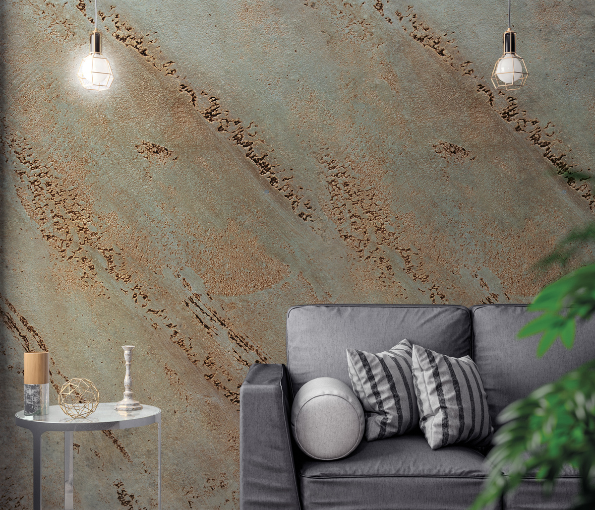 Iso Lithos, stone effect decorative finish for interior design